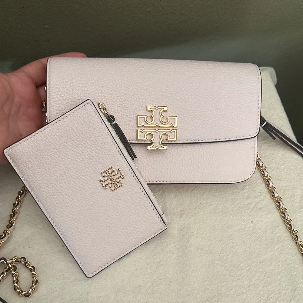Tory Burch Light Pink Crossbody Bag and Wallet
